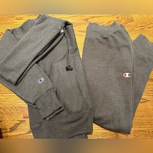 Champion Reverse Weave Sweatsuit (Hoodie & Sweatpants) - Size S